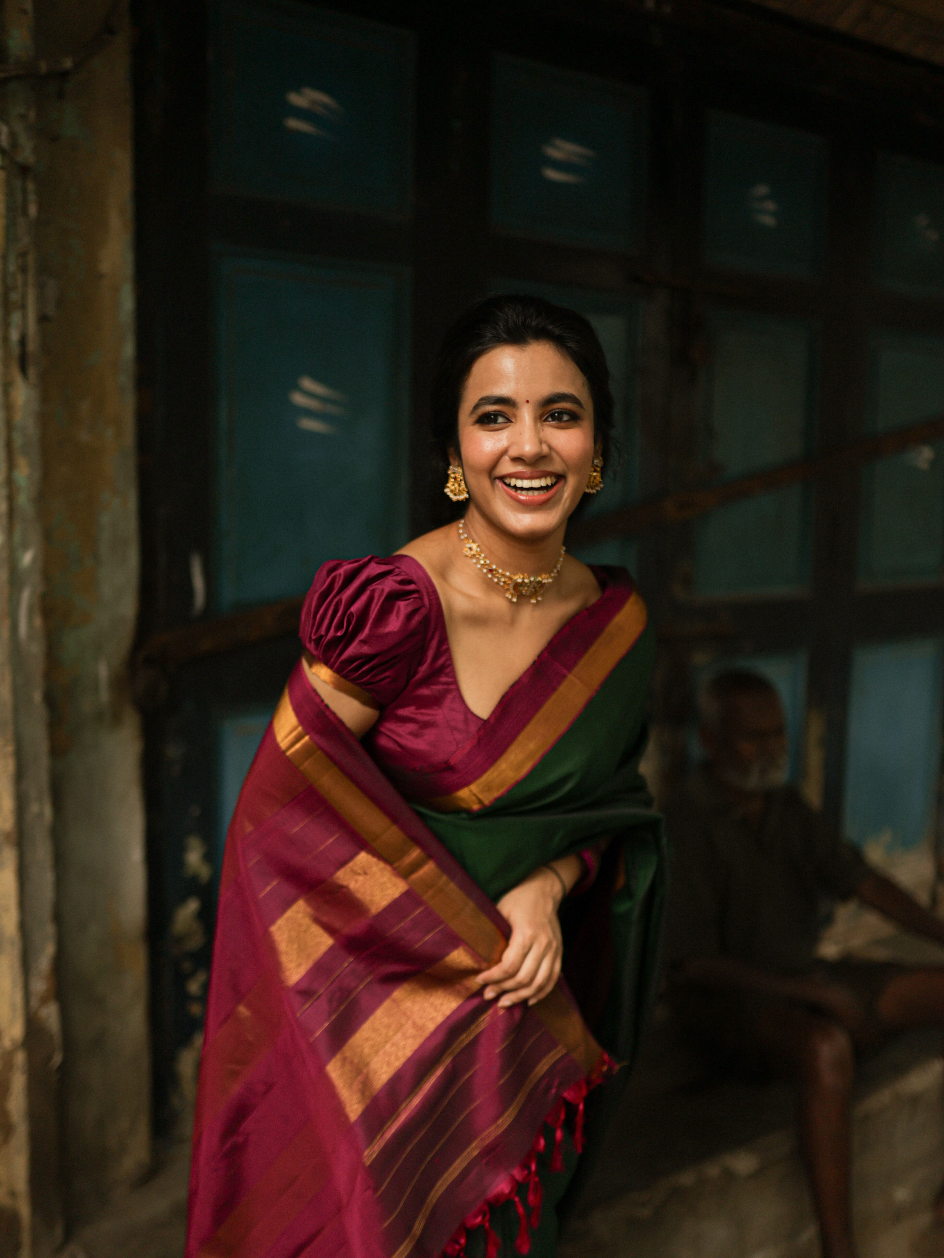 Shivani Nagaram Glows in Traditional Saree Look