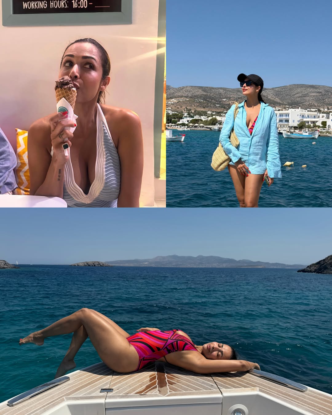 Malaika Arora Stuns in Chic Vacation Look with Effortless Glamour