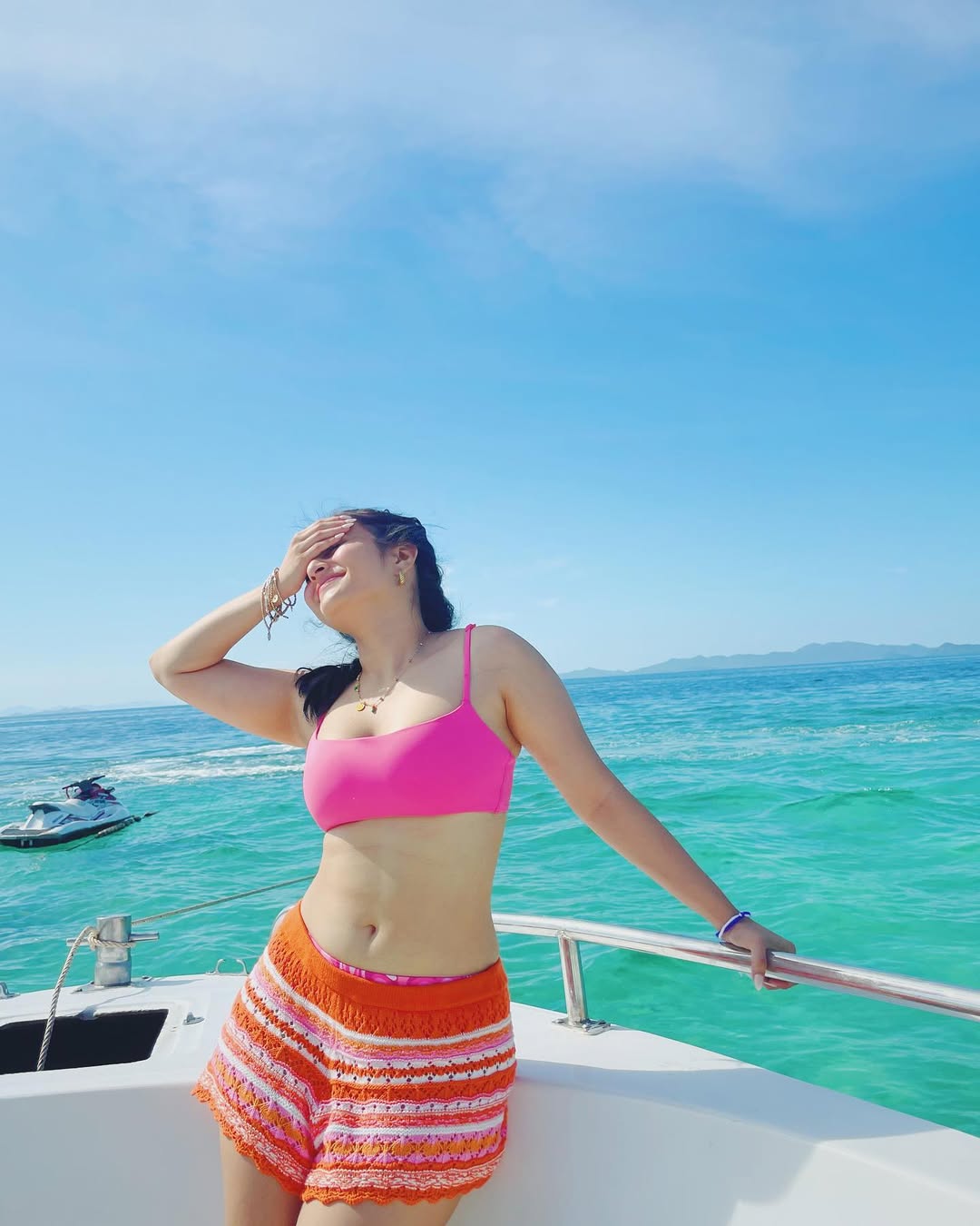 Ramya Pasupuleti Looks Stunning in a Vibrant Tropical Getaway