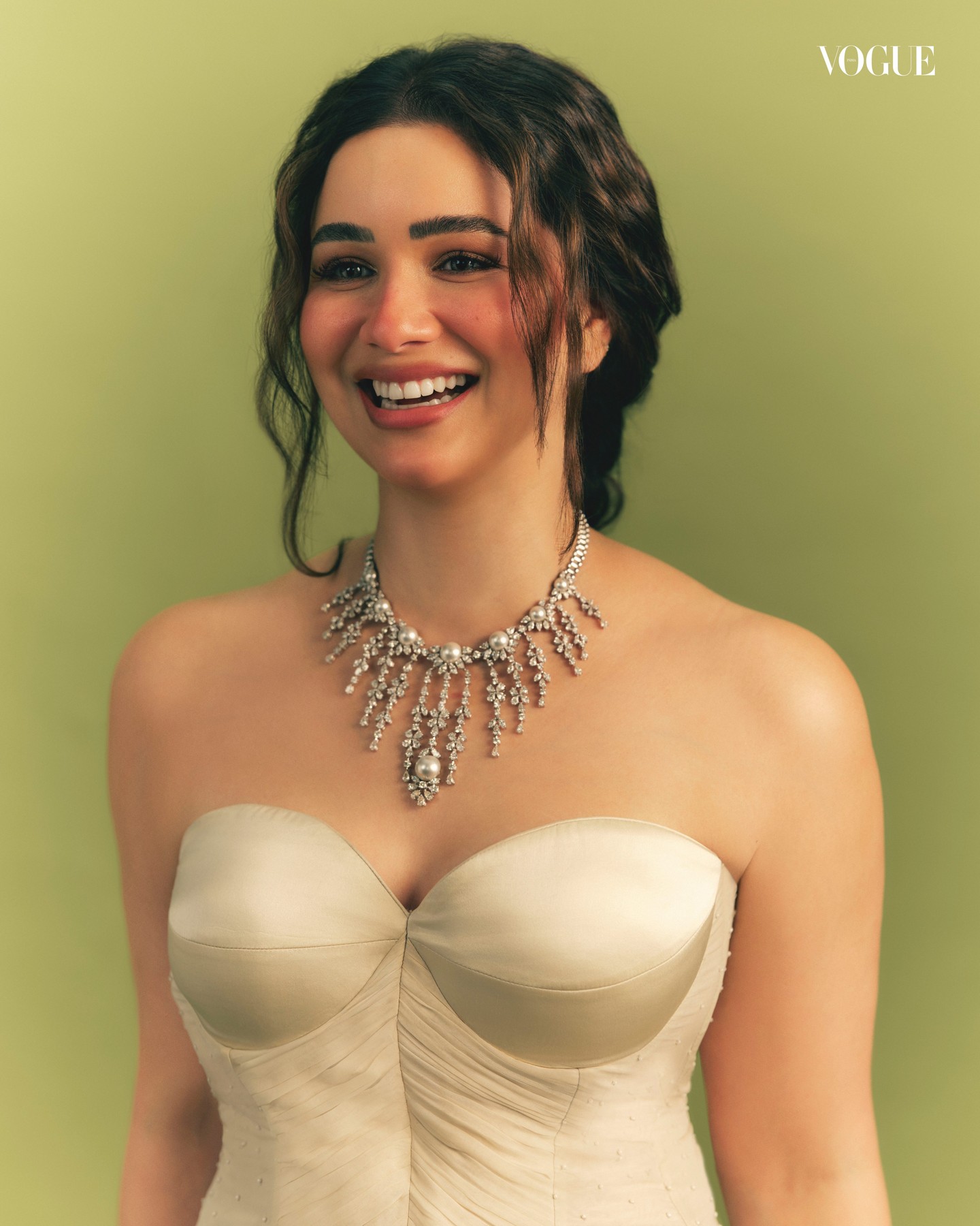 Sara Tendulkar Stuns in a Pastel Green Banarasi for Vogue
