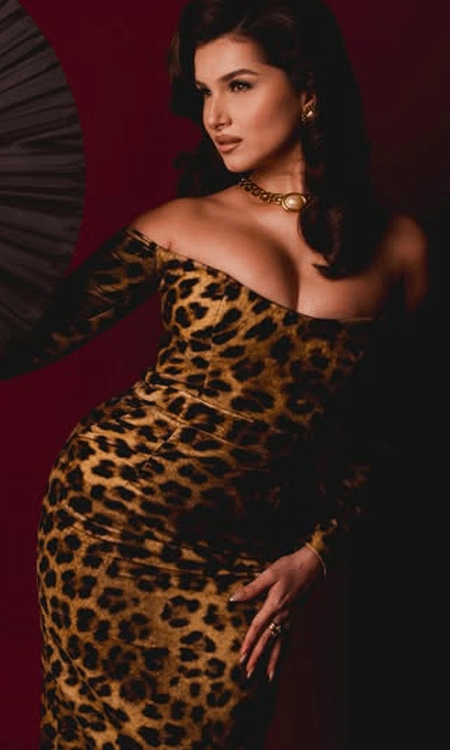 Tara Sutaria’s Toxic Glow: Leopard Print & Trailer Night Glam