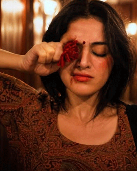 Wamiqa Gabbi’s Dramatic Red Flower Portrait Steals the Spotlight