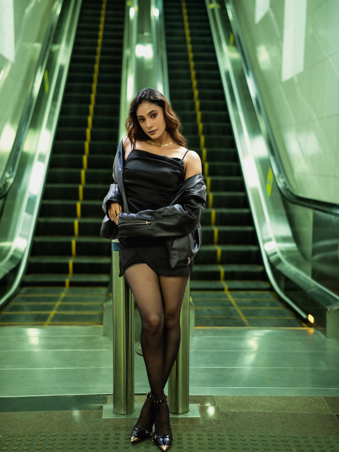 Anukreethy Vas Flaunts Fierce Style in Edgy Subway Shoot
