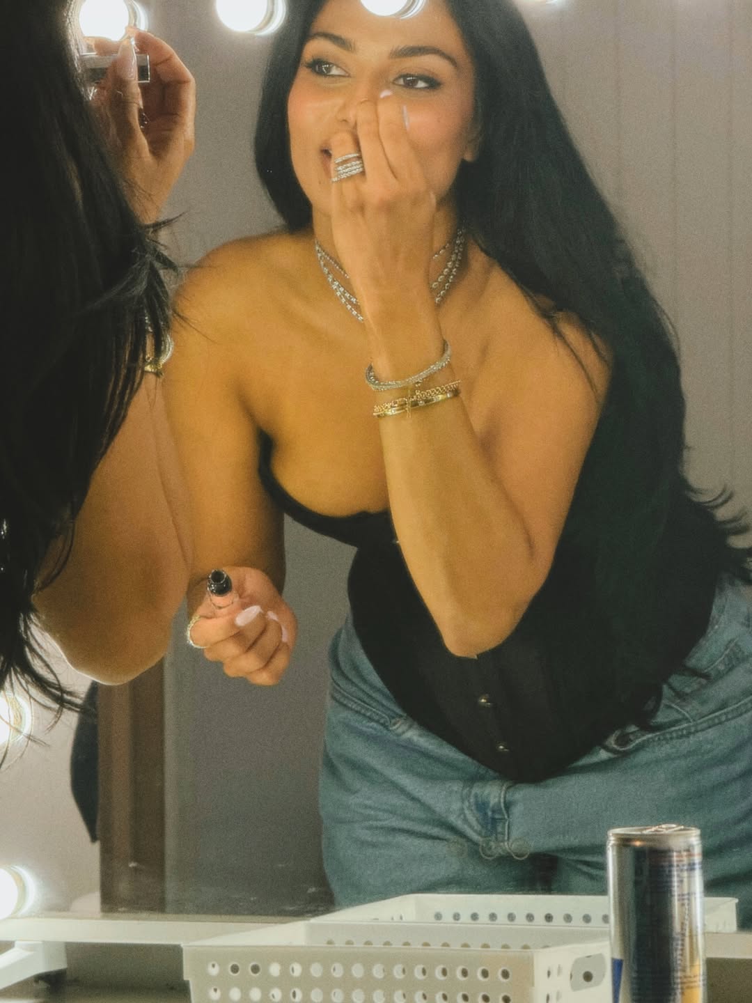 Chandrika Ravi Stuns in Glamorous Vanity Mirror Look