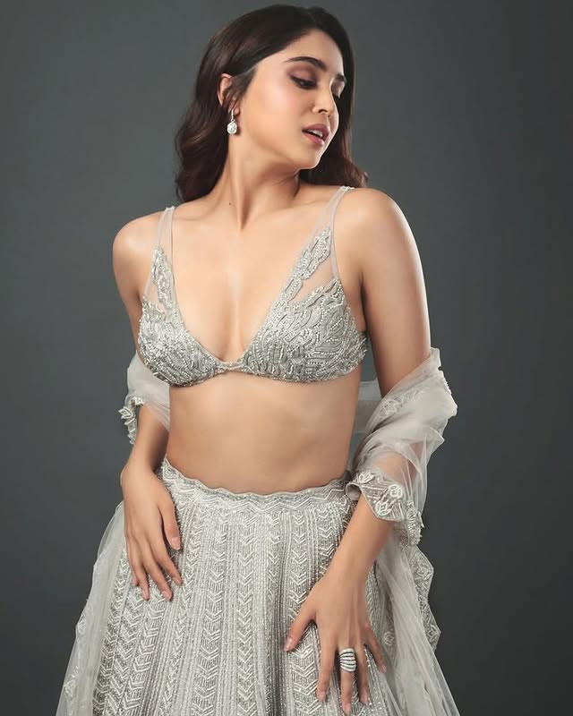 Sharvari Stuns in Silver Embellished Outfit, Exudes Glamorous Elegance