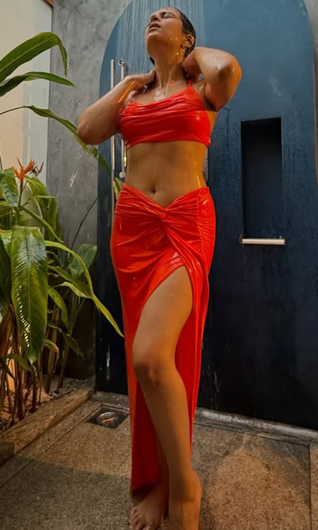 Shraddha Das Raises the Glam Quotient With Her Stunning Red Look