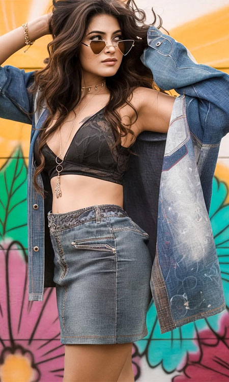 Divi Vadthya’s Stunning Denim Look & Movie Journey