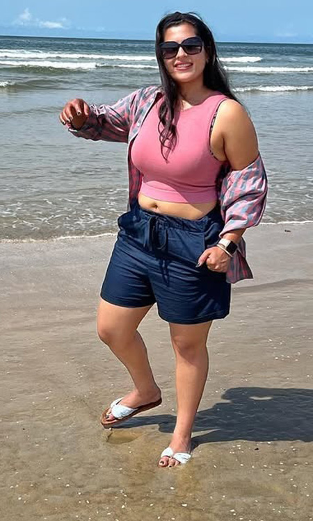 Kavya Kalyanram Radiates Joy in a Fun Beachside Look