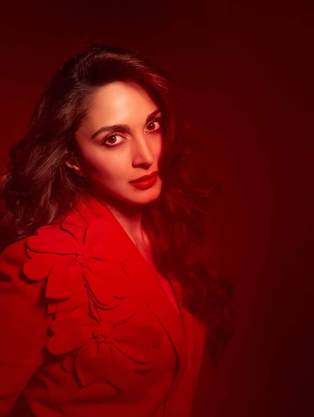Kiara Advani Stuns in a Striking Red Elie Saab Look for Toxic
