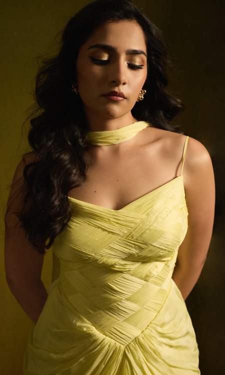 Rukmini Vasanth Stuns in a Dreamy Yellow Dress at Toxic Music Launch
