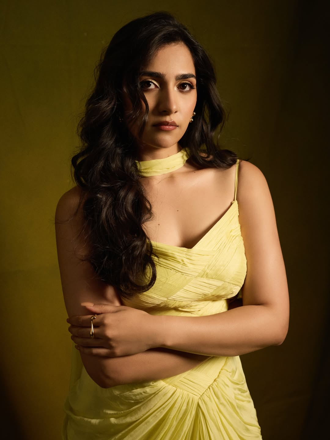 Rukmini Vasanth Stuns in a Dreamy Yellow Dress at Toxic Music Launch