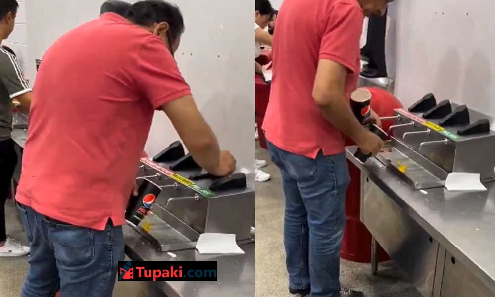 Shocking Video: Man Looting Costco Sauce In USA!