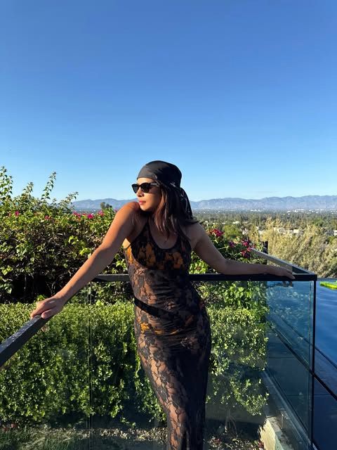 Lace & Sunshine: Priyanka Chopra’s Effortless Vacation Glow