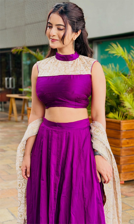 Ananya Nagalla Stuns in Regal Purple
