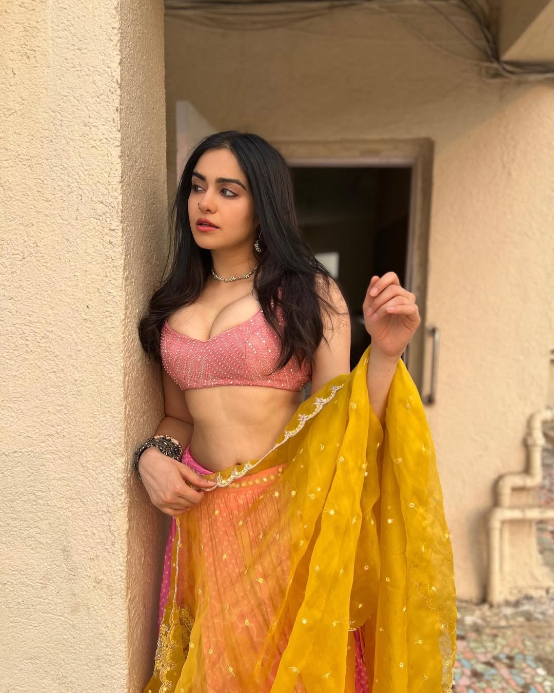 Adah Sharma’s Traditional Pink Lehenga Look Wins Hearts