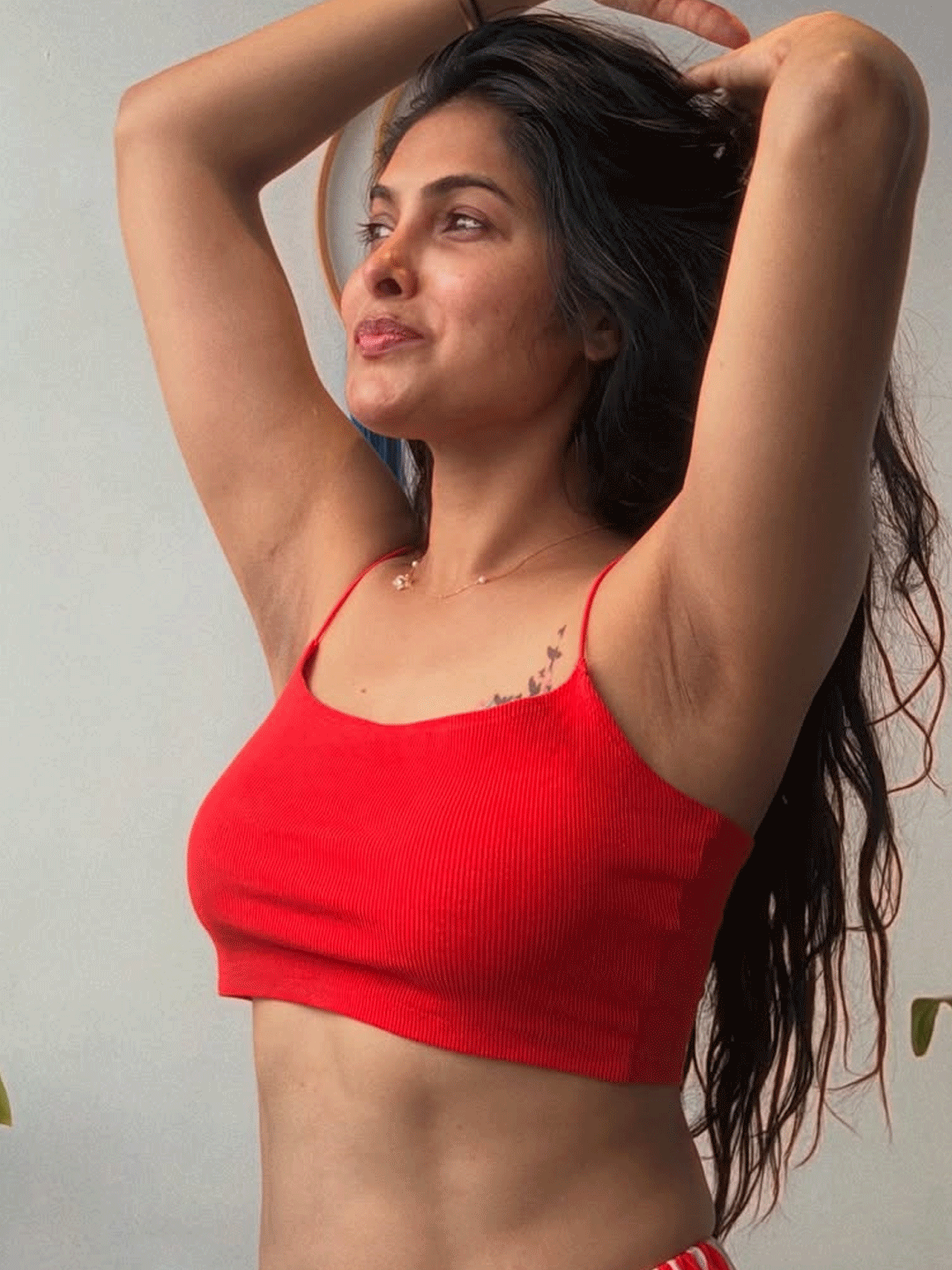 Fitness & Flair: Divi Vadthya’s Confident Pose