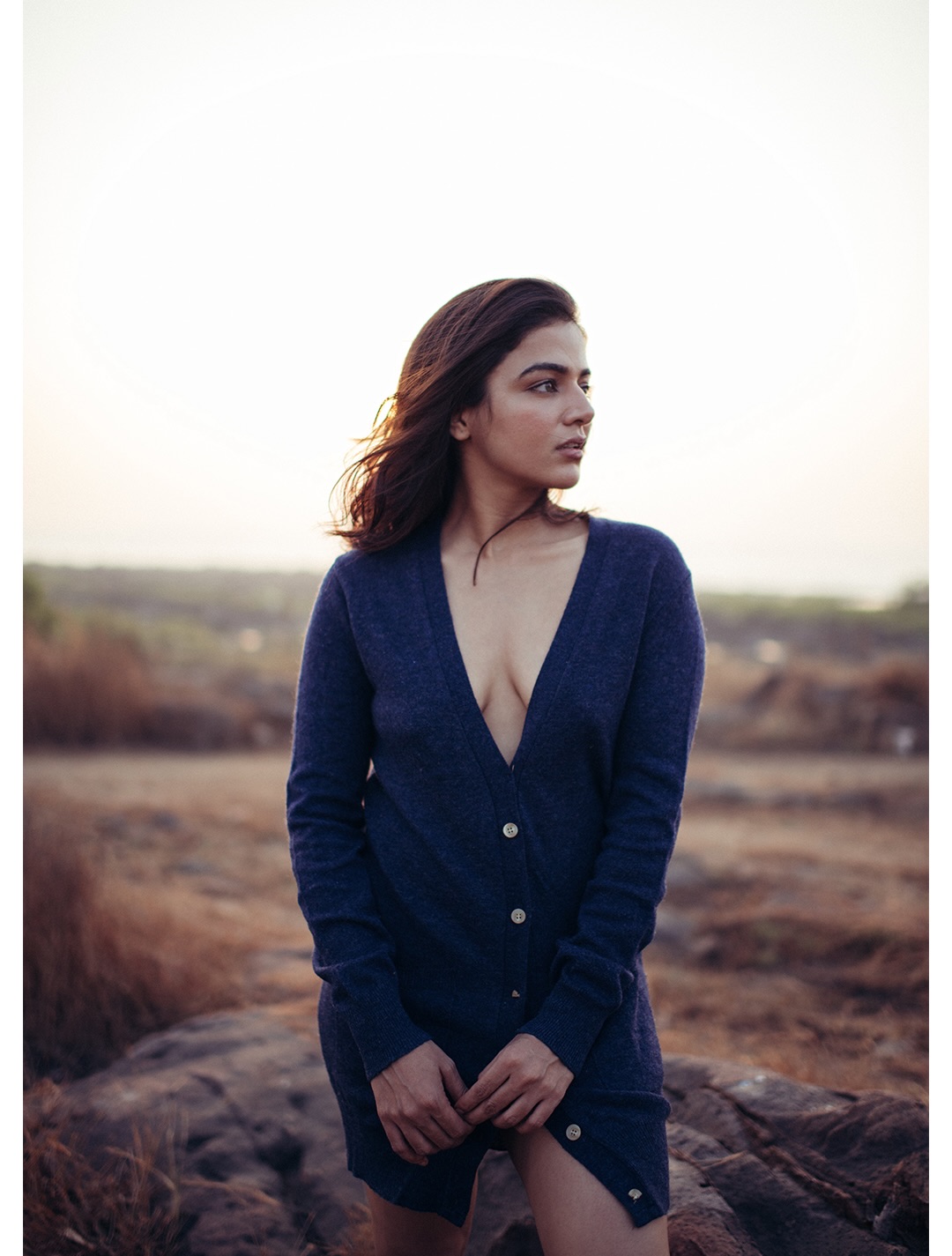 Wamiqa Gabbi Stuns in Elegant Navy Blue Look Wamiqa Gabbi Stuns in Elegant Navy Blue Look