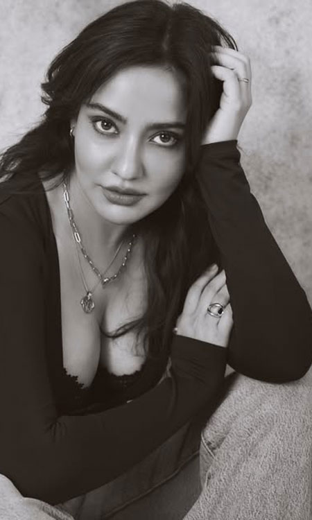 Neha Sharma’s Stunning Monochrome Portrait: A Timeless Look in August