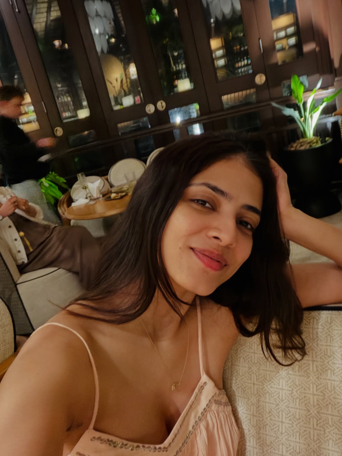 Malavika Mohanans Simple and Stylish Restaurant Selfie Wins Hearts