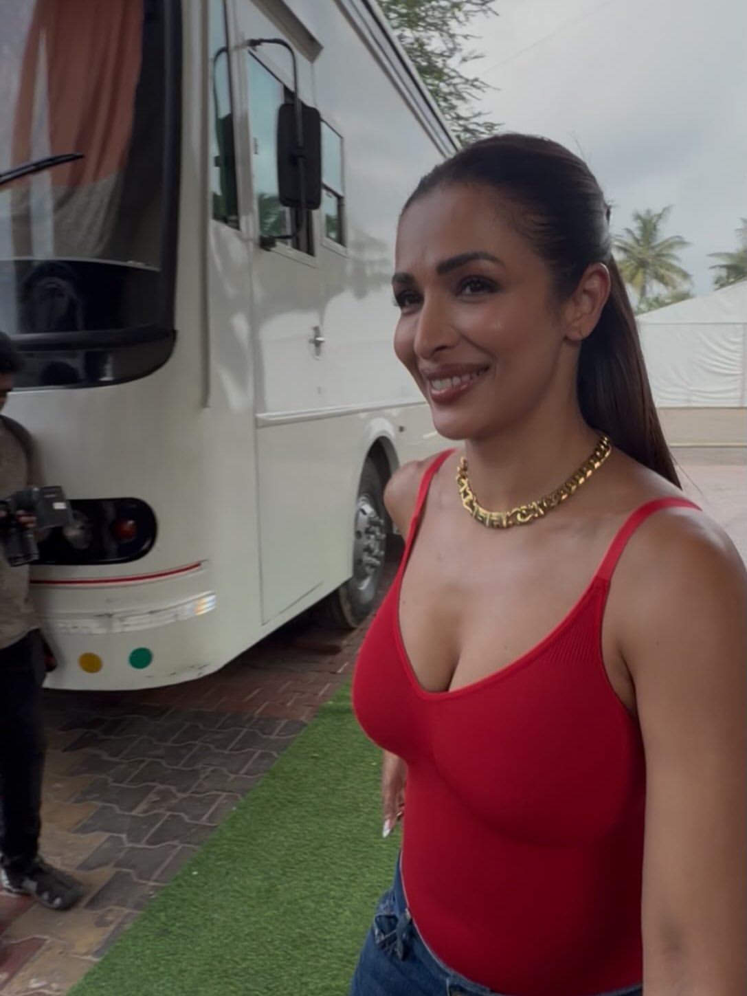 Malaika Arora Radiates Confidence in a Stunning Red Top