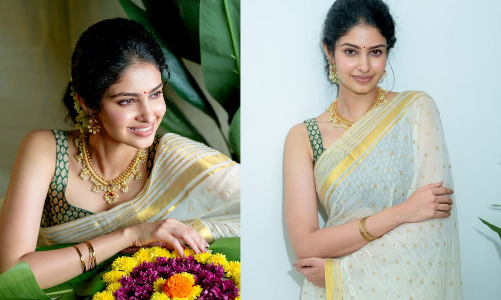 ఓణం సెలబ్రేషన్స్‌లో మానస వారణాసి అందాల జాతర!