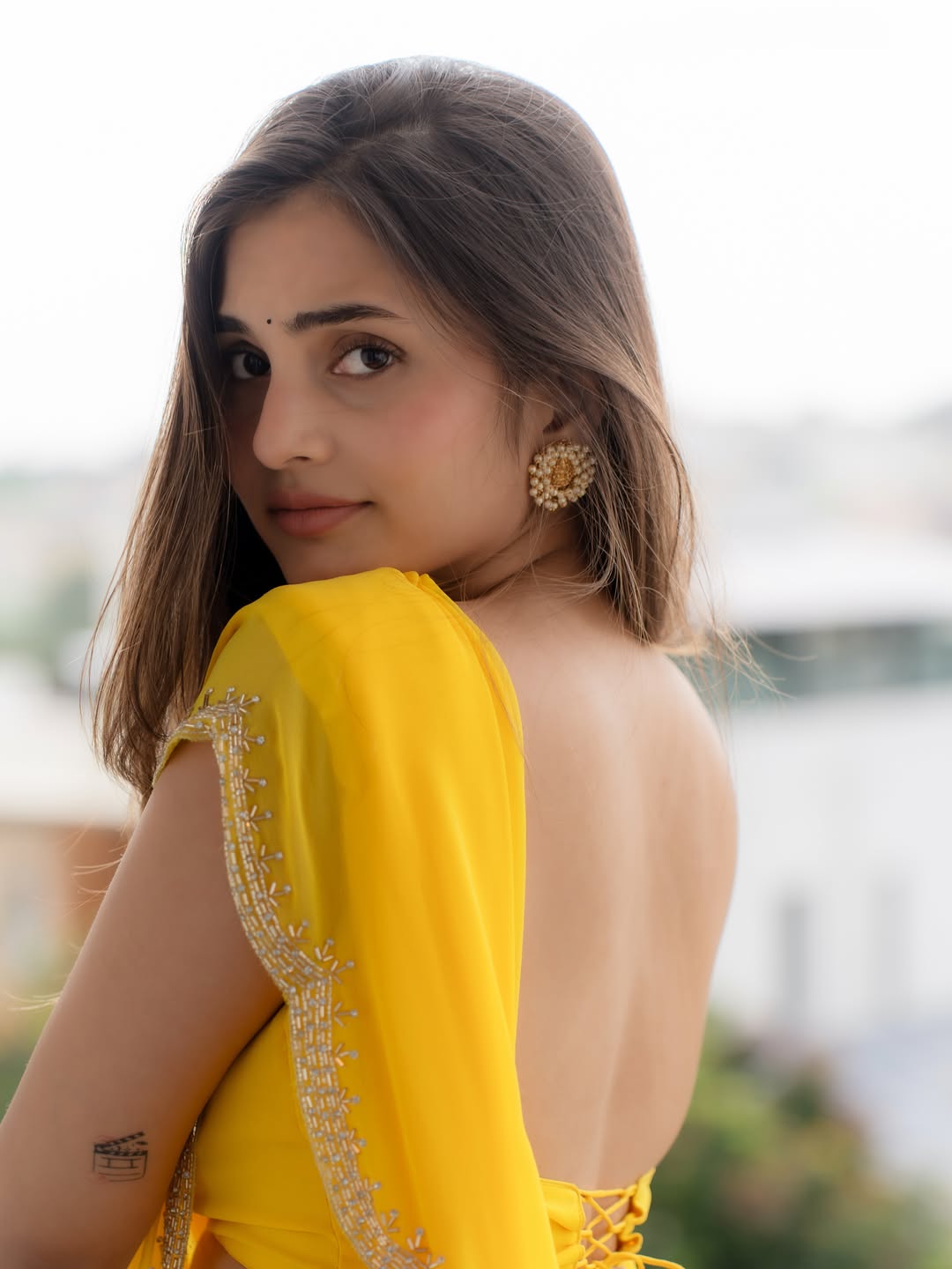 Sai Ramya Pasupuleti’s Yellow Saree Look Wins Hearts Online