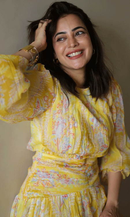 Nisha Aggarwal Radiates Charm in a Stylish Floral Dress