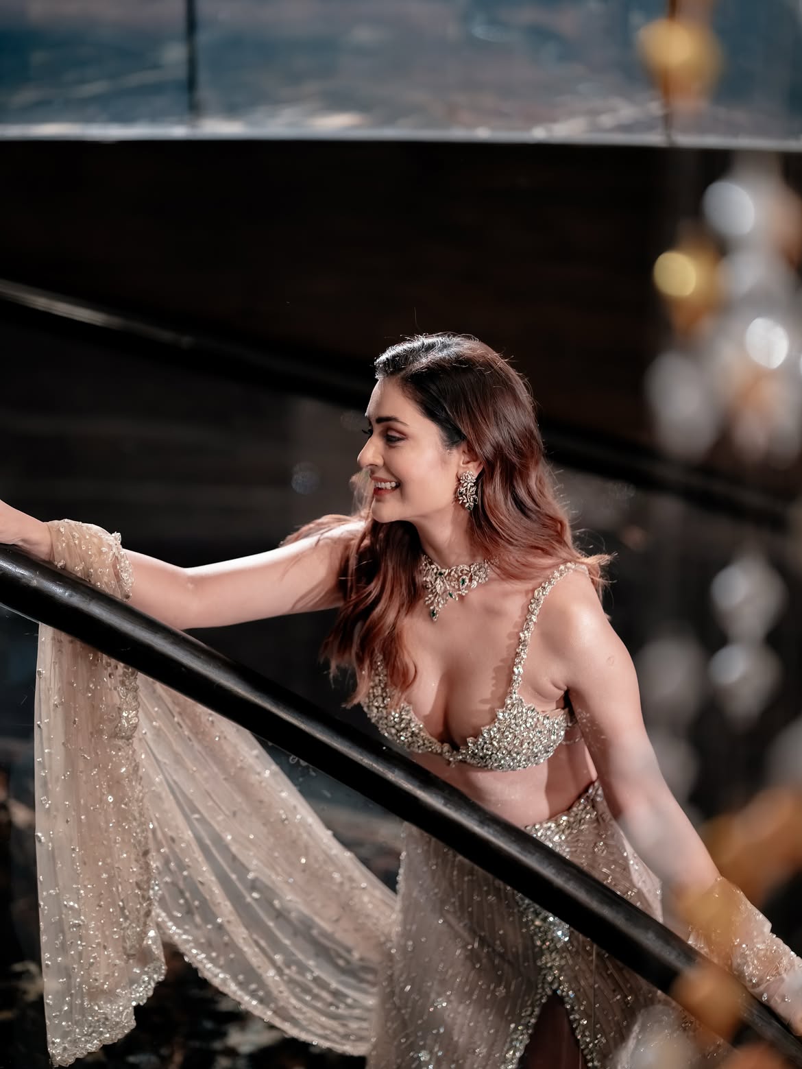 Payal Rajput Sparkles in Silver Party Look
