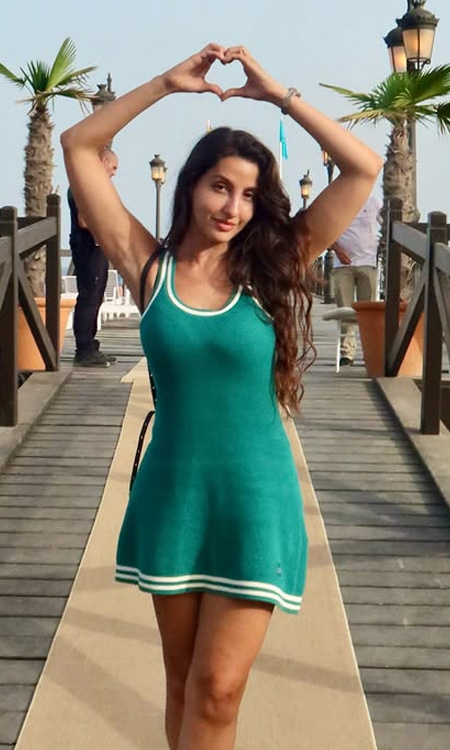 Nora Fatehis Marbella Getaway Look
