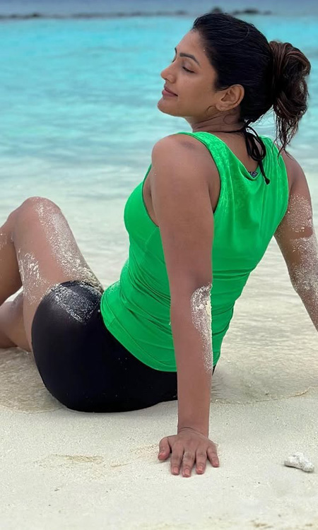 Eesha Rebba Soaks Up the Sun in a Stunning Tropical Beach Look