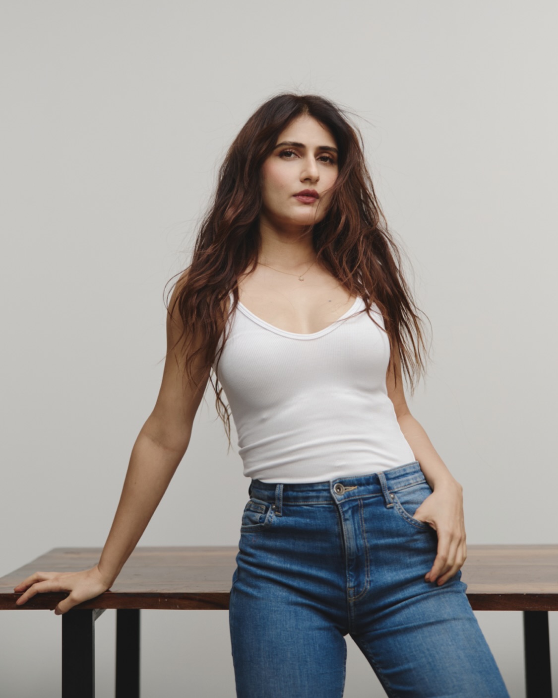 Fatima Sana Shaikh Looks Effortlessly Stylish in Casual White Top and Blue Jeans