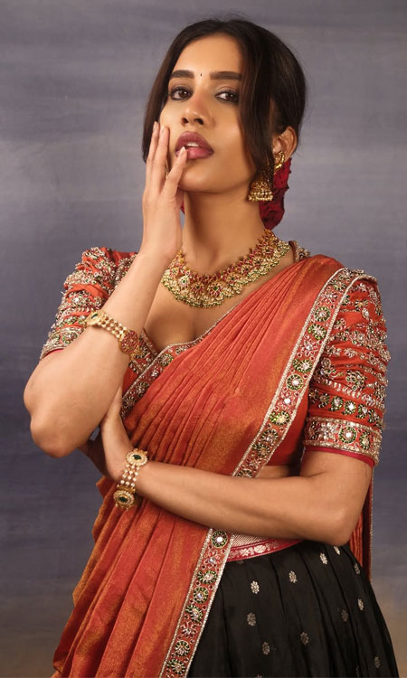 Nabha Nateshs Traditional Glamour Steals the Spotlight