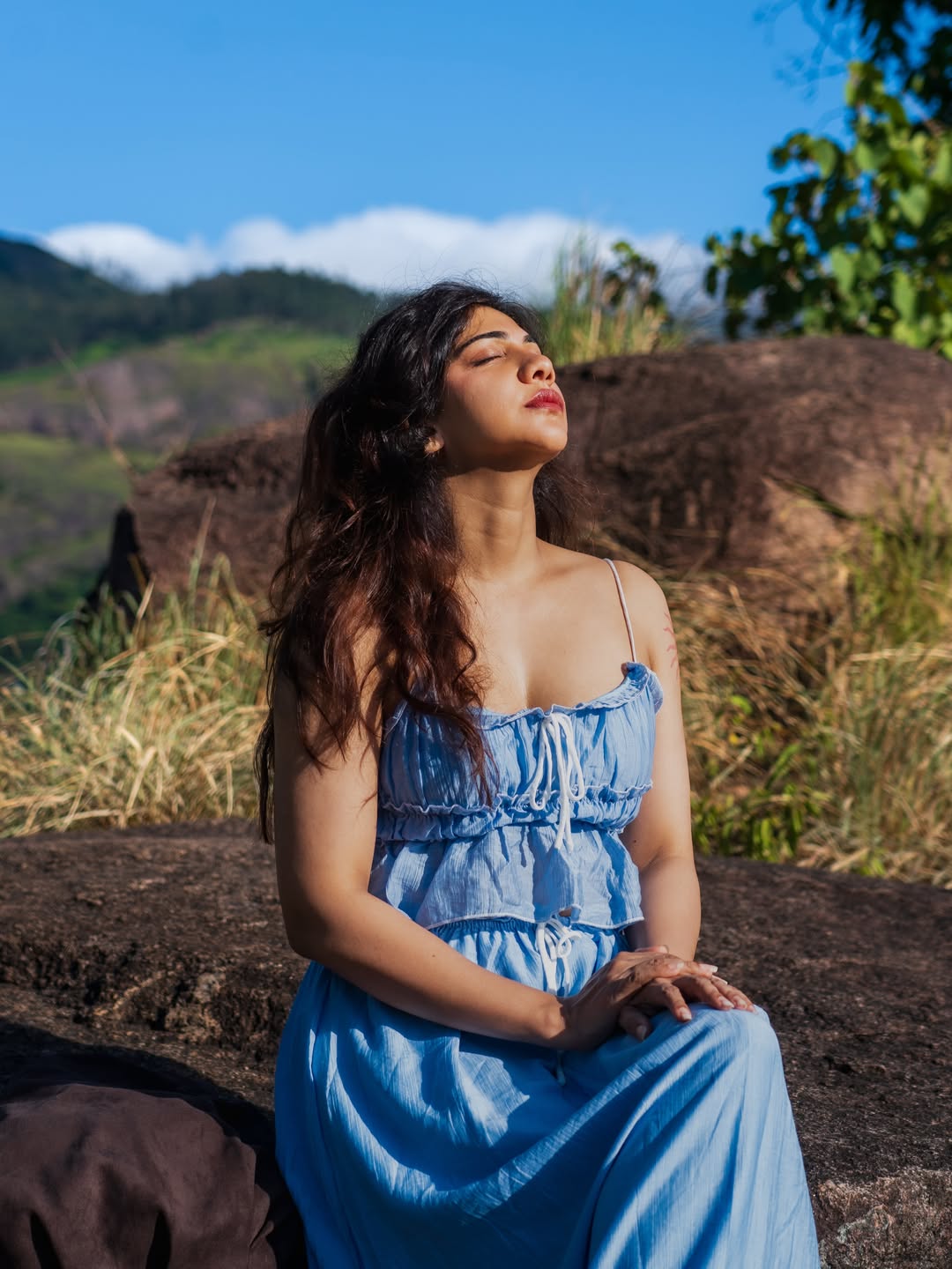 Madonna Sebastian Embraces Nature’s Touch