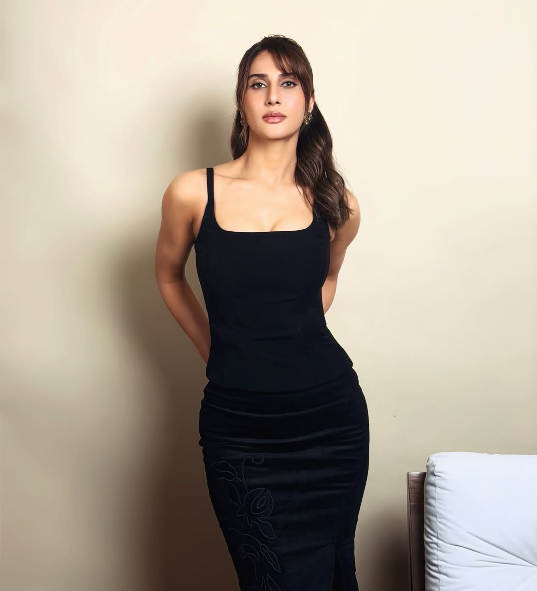 Vaani Kapoor Stuns in a Chic Black Outfit, Flaunting Her Elegant Style