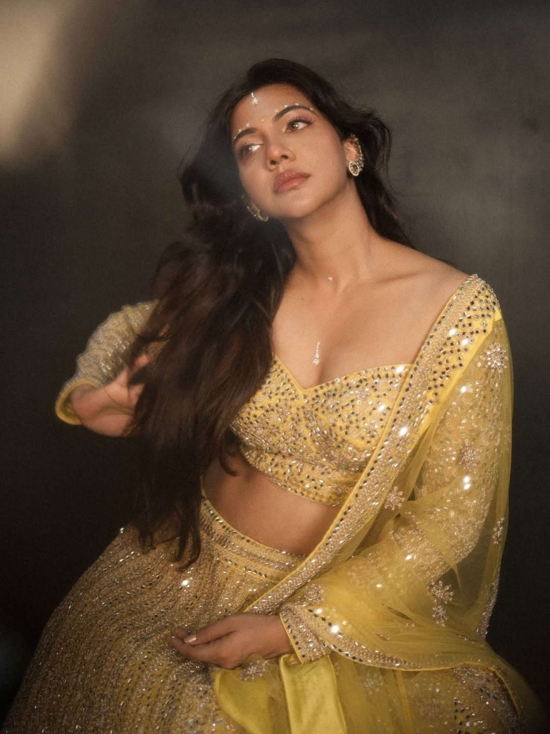 Madonna Sebastian Stuns in a Dreamy Yellow Look