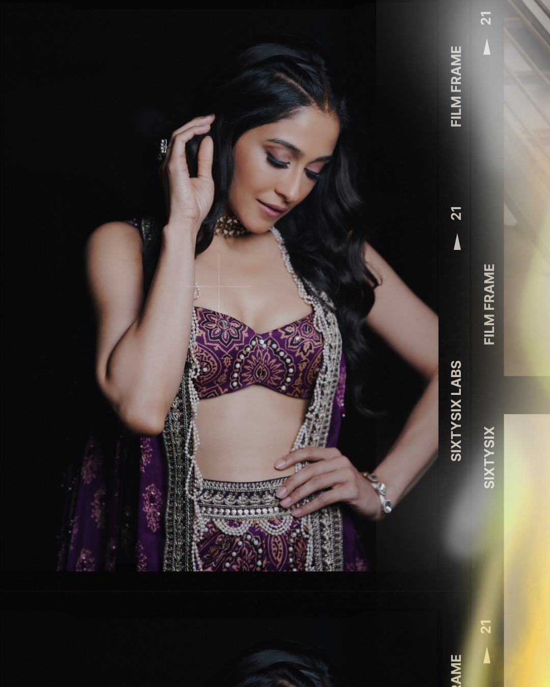 Regina Cassandra Looks Ethereal in a Stunning Purple Lehenga