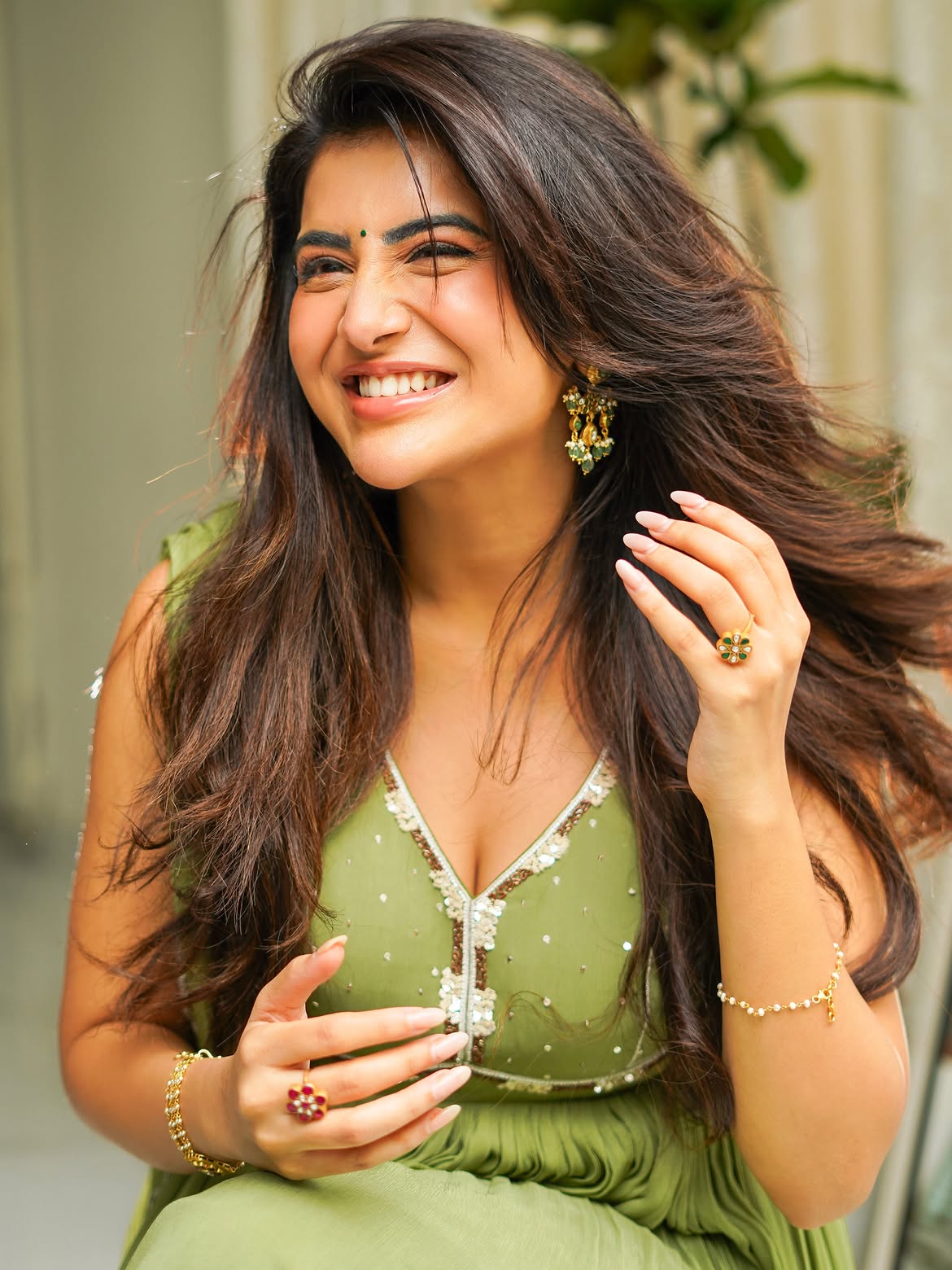 Rashi Singh A Radiance in Sage Green