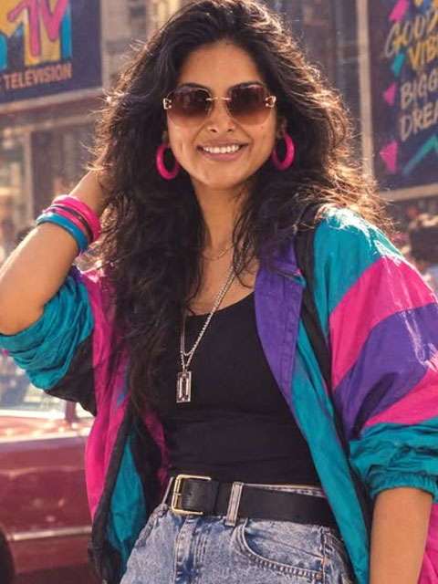 Divi Vadthya Stuns in a Vintage Retro Look, Fans Love Her 80s–90s Style