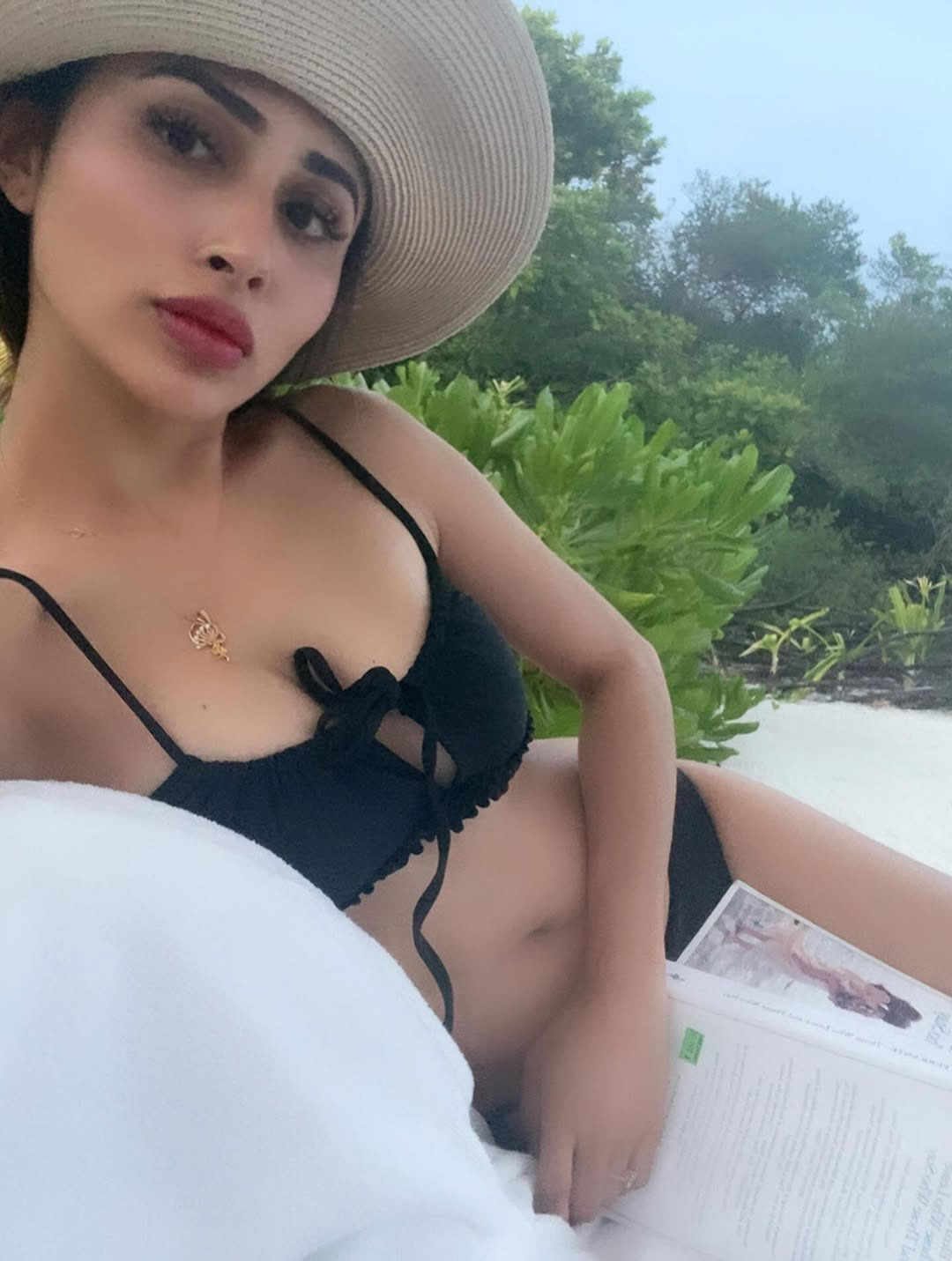 Mouni Roy Turns Up the Heat in Chic Black Bikini