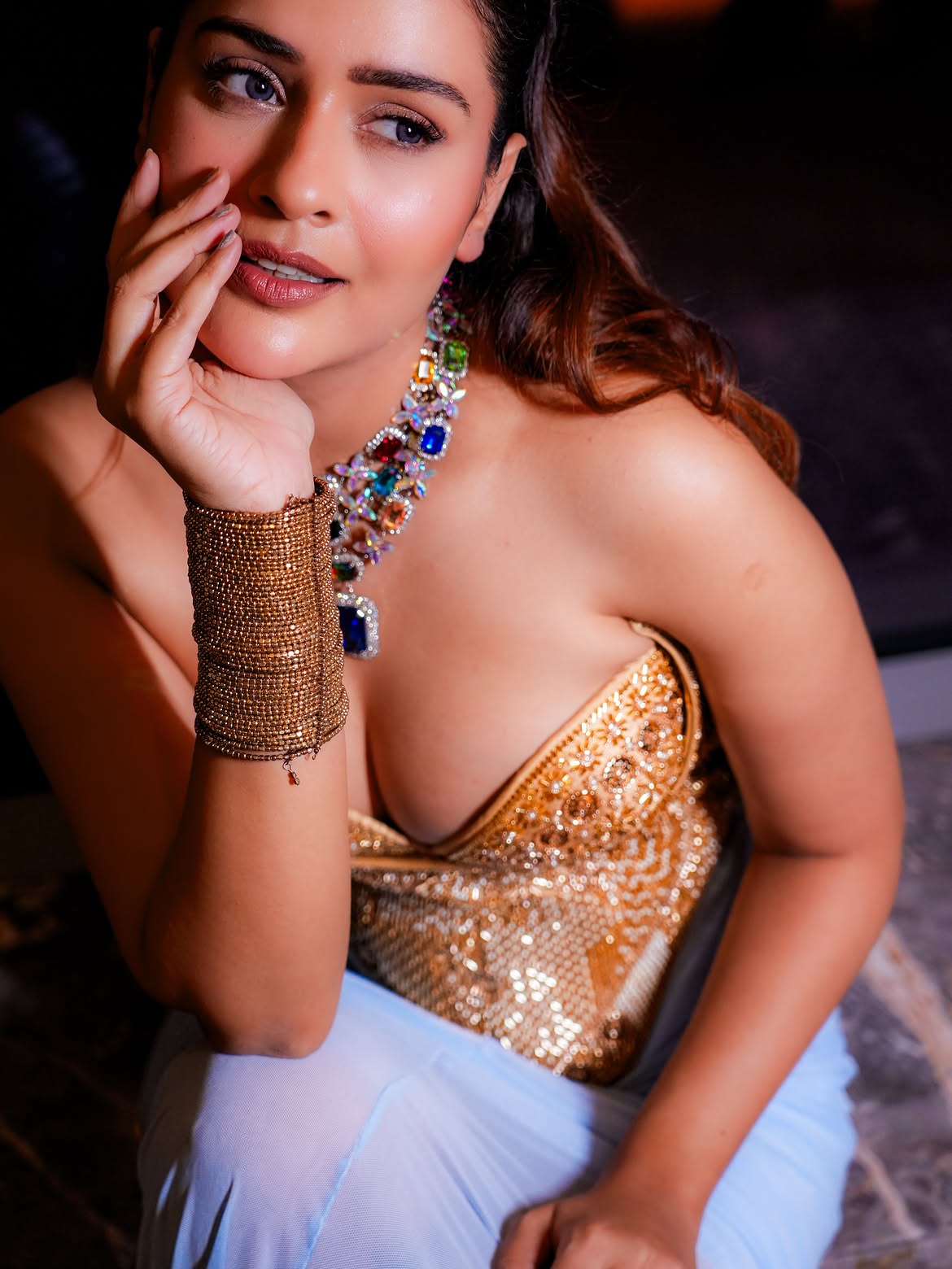 Payal Rajputs Chic Gold Sequined Look Is Pure Glam