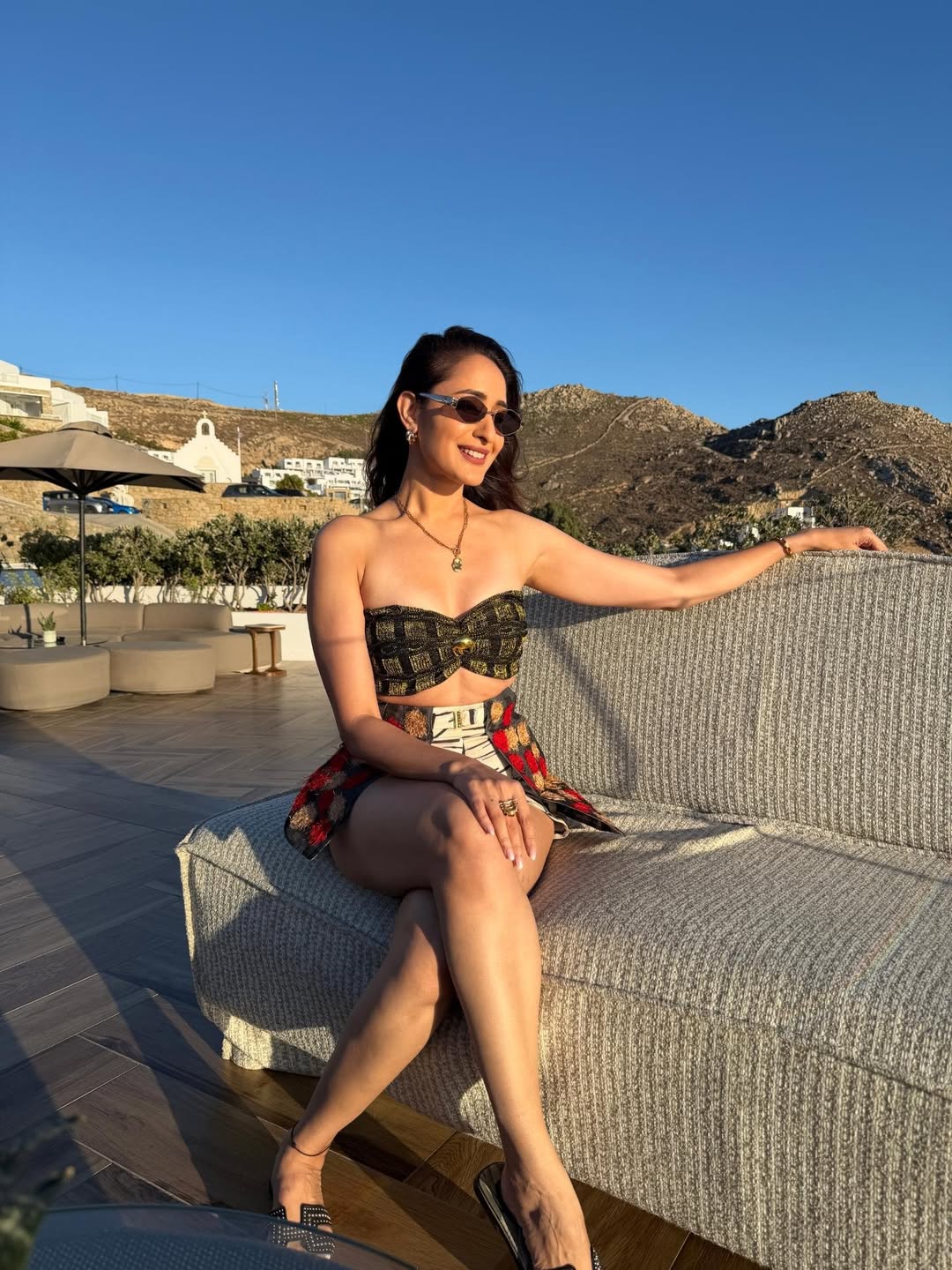 Pragya Jaiswal Dazzles in Designer Resort Wear