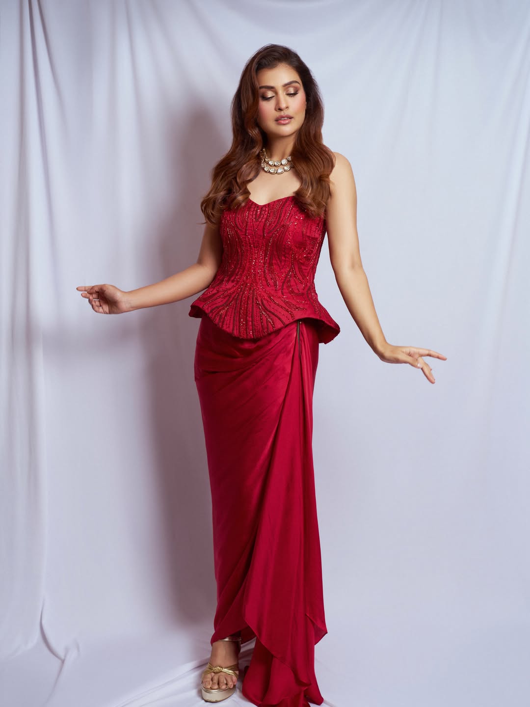 Payal Rajput’s Sequined Red Look Is Pure Elegance and Confidence