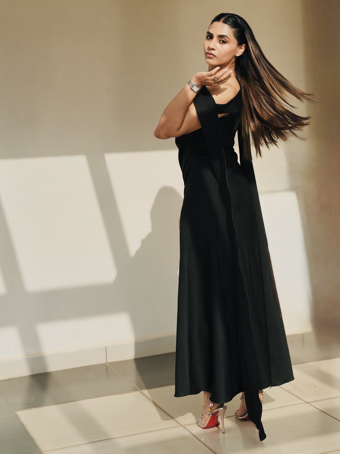 Sapthami Gowda Stuns in a Striking Black Gown