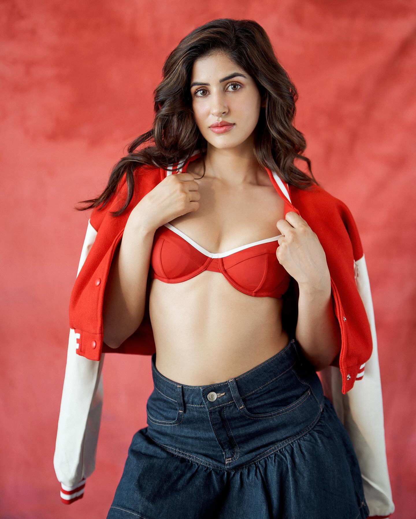 Sakshi Malik Turns Up the Glamour in a Bold Red Varsity Look