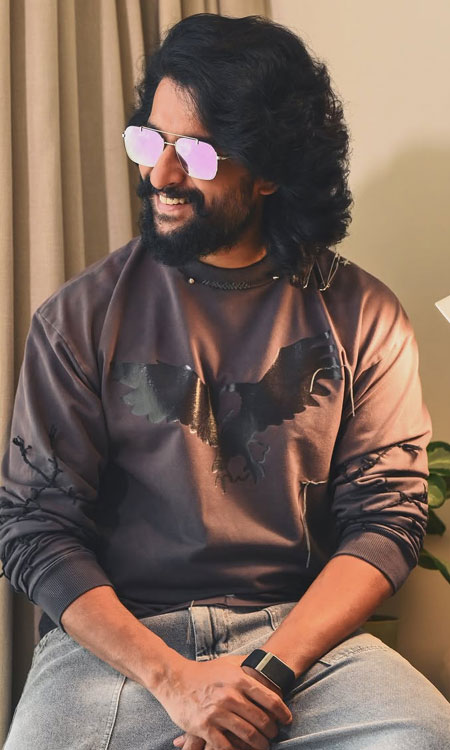 Nani Flaunts a Trendy Casual Look During The Paradise Promotions