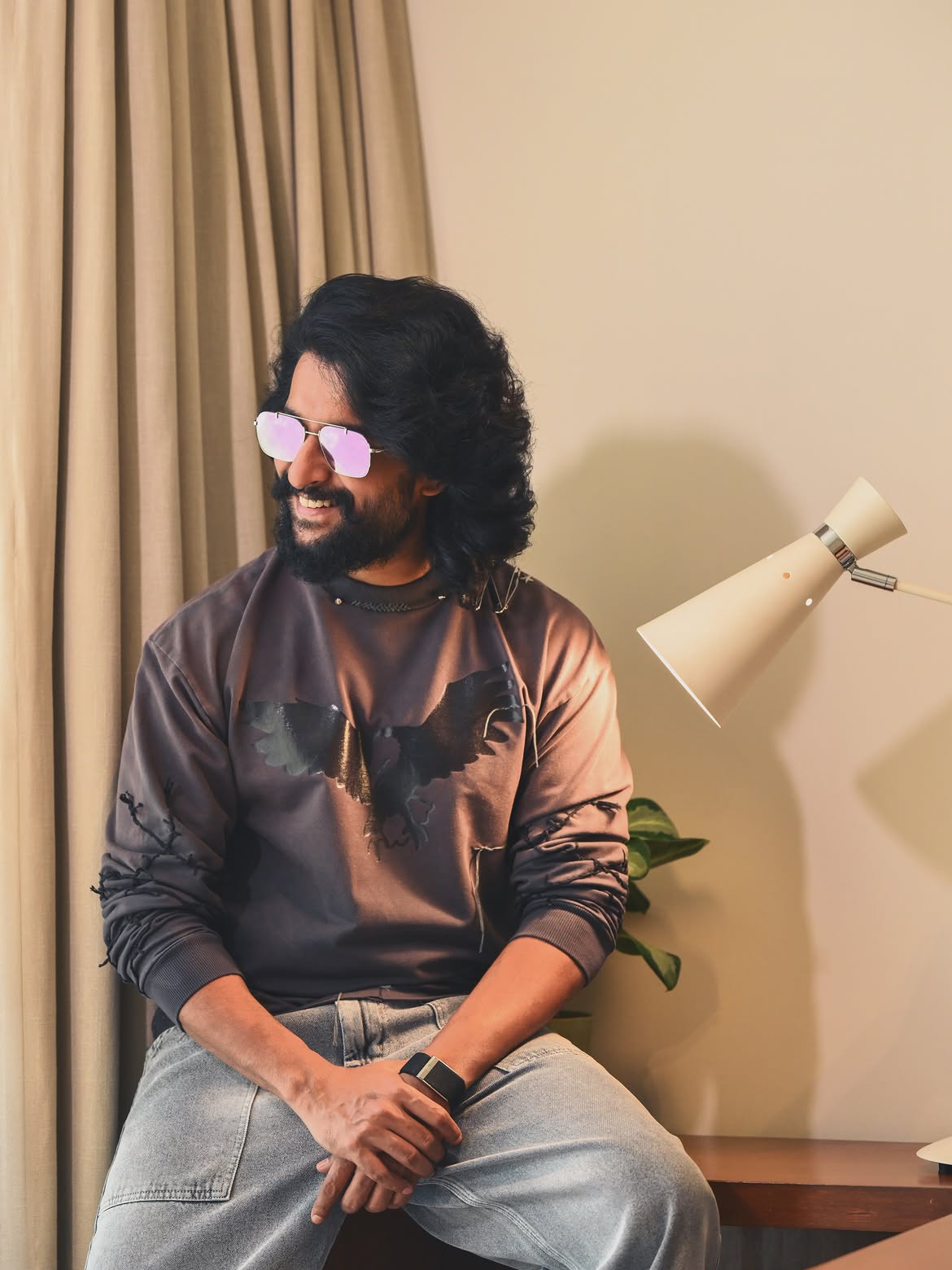 Nani Flaunts a Trendy Casual Look During The Paradise Promotions