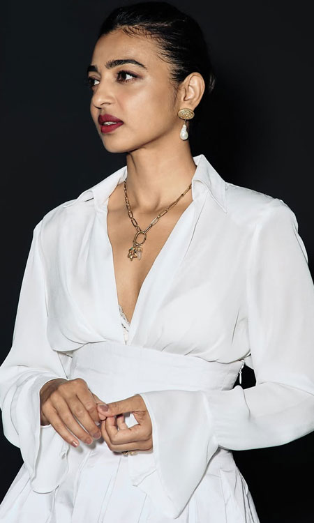 Radhika Aptes Chic Portrait Blends Classic Style
