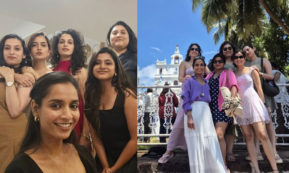 గోవాలో గాళ్స్ గ్యాంగ్‌తో క‌లిసి ఆషిక అల్ల‌రే అల్ల‌రి!