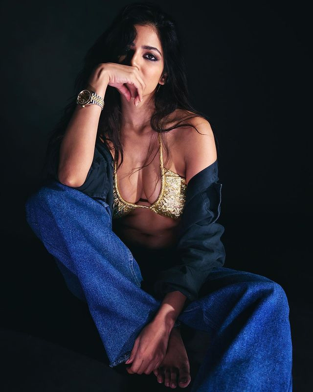 Malavika Mohanan Stuns In A Bold Gold Sequined Fashion Look