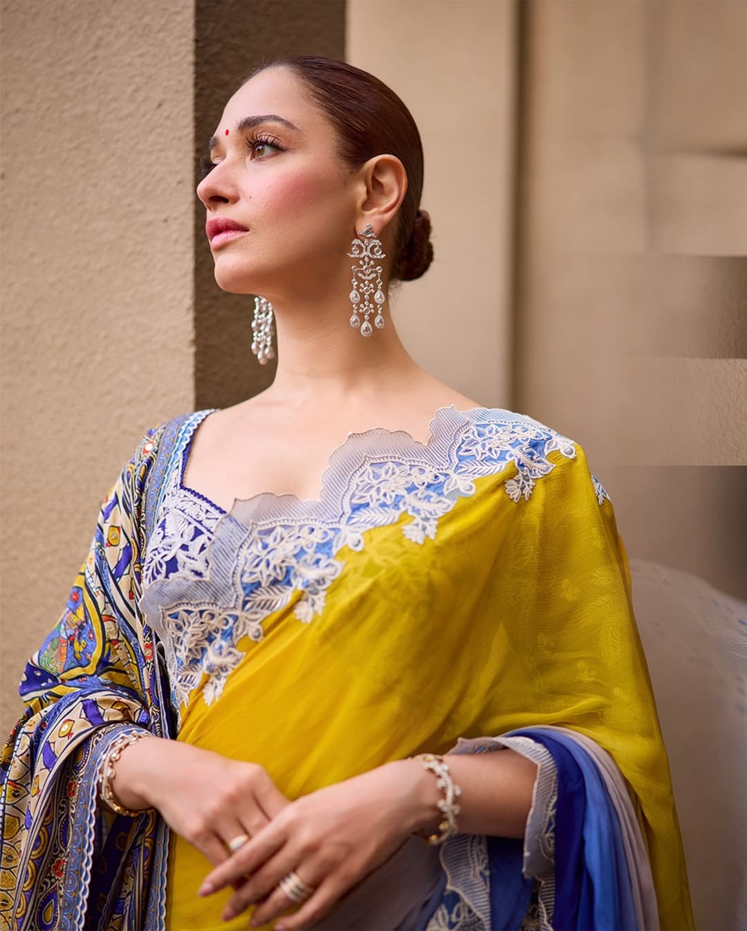 Tamannaah Bhatia Stuns in Royal Madhubani-Inspired Yellow Look